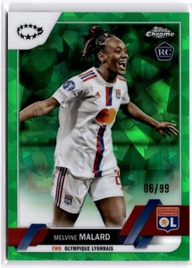 Melvine Malard 2022-23 Topps Cromo Zafiro Mujer Verde #87 Lyon #06/99 - Imagen 1 de 2