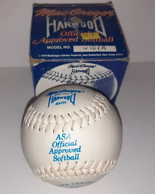De colección MacGregor Softbol Madera Dura Hecho en Haití ASA Centro Oficial de Corcho Foto 1 de 4