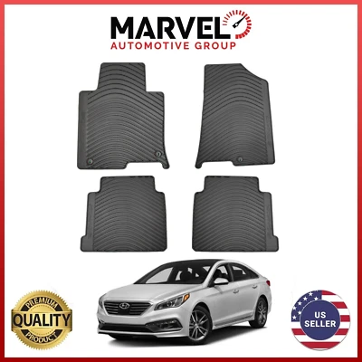 Juego de alfombrillas forros para todo tipo de clima Hyundai Sonata 2015-2019 Foto 1 de 4