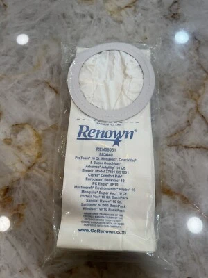 Renown Vacuum Bags REN08051 883640- 10 Bags, MegaVac Bissell Clarke Windsor - Image 1 of 4