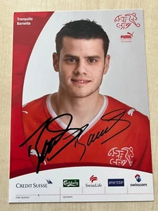 Autograph TRANQUILLO BARNETTA-National Team SWITZERLAND-ASF-SFV-FC St.Gallen-AK - Picture 1 of 2