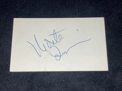 Monte Irvin Signed Vintage 3x5 Index Card JSA COA Giants Baseball HOF New York - Image 1 of 2