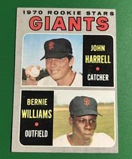1970 Topps #401 Giants Rookies John Harrell Bernie Williams Rookie Card VG/EX