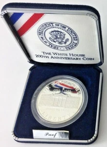 *US MINT* silver dollar proof set "1992-W WHITE HOUSE 200TH ANNIVERSARY COIN" - Picture 1 of 8