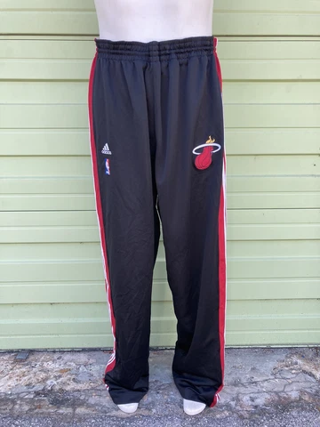 USED NBA MIAMI HEAT ADIDAS MENS WARM UP PANTS SIZE 2XL2 PLAYER #9 Cover