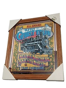 Old Ely Ghost Train Of Nevada Framed Mirrored Photo 1993 New - Picture 1 of 11