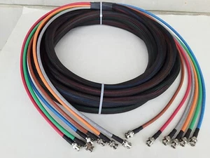 6 Channel Snake Belden 1694A HD-SDI RG-6 Video Cable 4.5 GHZ BNC Male 25FT - Picture 1 of 2