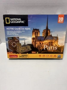 3D Puzzles for Adults National Geographic Notre Dame de Paris Model Kit CubicFun - Picture 1 of 2