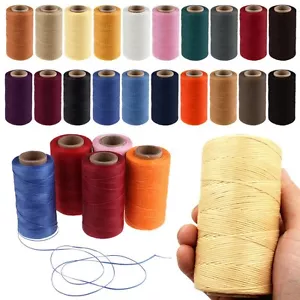260m Leather Sewing Waxed Thread 1MM For Chisel Awl Upholstery Shoes Luggage Set - Picture 1 of 24
