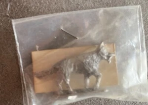 Signiert Custom 1975 Metall Miniatur Wolf Fantasy - Bild 1 von 9