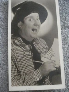 VINTAGE SMILEY "THE FROG" BURNETTE SIGNED 3 1/4 X 6 B&W PUBLICITY PHOTO - Picture 1 of 3