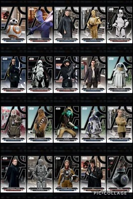 Topps Star Wars Digital Card Trader Black 199 Card Galactic Files 2018 Base Set - Image 1 of 4