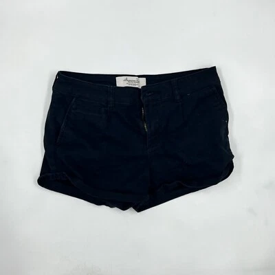 American Rag Womens Bermuda Shorts Size 5 Black Cotton Stretch Button - Image 1 of 4