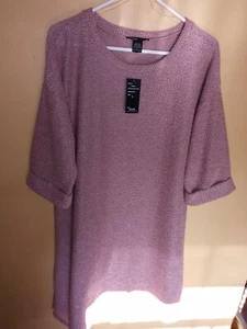 Robert Louis Size L Dusty Pink Knit Sweater Dress New Women's - Picture 1 of 4