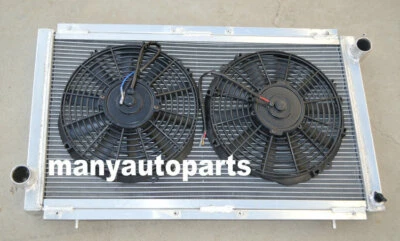 Aluminum Radiator+Fans For Subaru IMPREZA WRX GC8 STI 2.0L 1992-2000 99 97 MT Foto 1 de 4