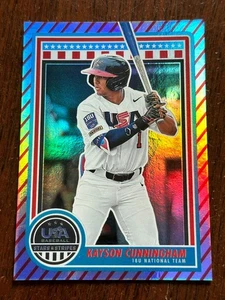 2025 Panini USA Stars & Stripes RED STRIPES Parallel Kayson Cunningham #47 - Bild 1 von 1