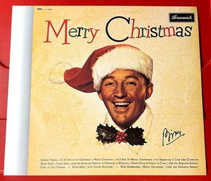 Bing Crosby Merry Christmas Album Cover Art PICTURE / PRINT 8" x 7" - Imagen 1 de 3