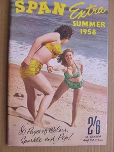 Span Extra, 1958 Summer. Rosa Domaille Great Vintage Glamour Magazine - Picture 1 of 4