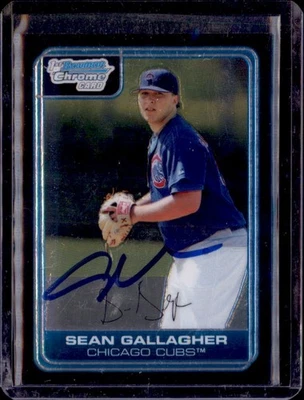 2006  Bowman Chrome 1sr Card  #BC117 Sean Gallagher   Auto/Signed in Person - Image 1 of 2