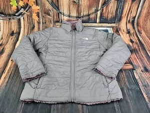 NORTH FACE GIRLS REVERSIBLE MOSSBUD SWIRL JACKET XL(18) (F) - Picture 1 of 9