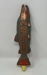 Vintage Copperhook Red Hook Copper Beer Tap Handle Pull Knob Salmon Fish - Picture 1 of 14