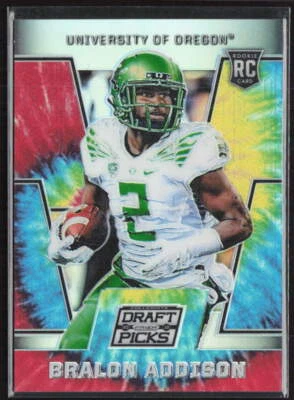 2016 Collegiate Draft Picks #134 Bralon Addison Tie Dye Rookie /49 - Image 1 of 2