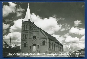 Cripple Creek Colorado St Peters Catholic Church real photo postcard RPPC - Picture 1 of 2