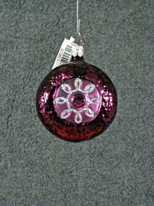 Adorno de vidrio Inge - flor de metal - baya brillante - Imagen 1 de 1