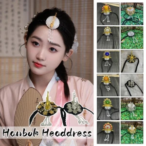Korean Hanbok Hairband Women Phoenix Style Traditional Braid Headwear Cosplay - Picture 1 of 29