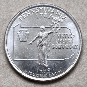 1999 D Pennsylvania State Quarter - Picture 1 of 6