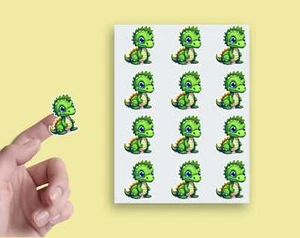 x24 Dinosaurier Aufkleber Umschlag Siegel Handwerk Vinyl Sticker ss699 - Bild 1 von 1