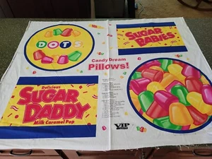 Sugar Daddy / Dots Candy Pillow Panel 35x42 VIP Stuffed Stuffable - Picture 1 of 5