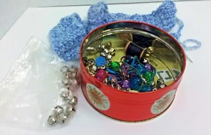 Round Tin Box With Mix for Craft  - Picture 1 of 9