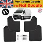 Front Rear Mud Flaps For Fiat Ducato Mudflaps Mudguards Splash Guards W/Clips