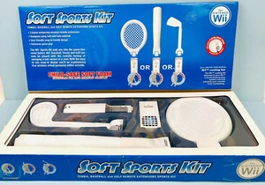 Wii DreamGear SOFT SPORTS KIT, Tennis Baseball & Golf Extensions & Cooling Fan - Picture 1 of 16