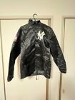 Supreme New York Yankees Satin Hooded Jacket SS15 Majestic NY Black Size M