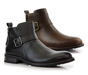 Ferro Aldo DALTON Men's Casual Zipper Motorcycle Ankle Chelsea Boots - Picture 1 of 20