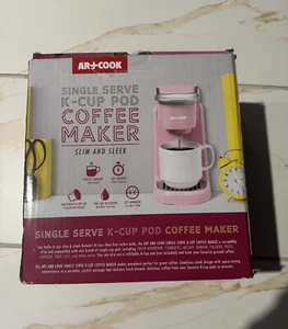 Art Cook AR+ Single Serve K-Cup Pod Slim & Sleek  Coffee Maker Pink - Picture 1 of 5