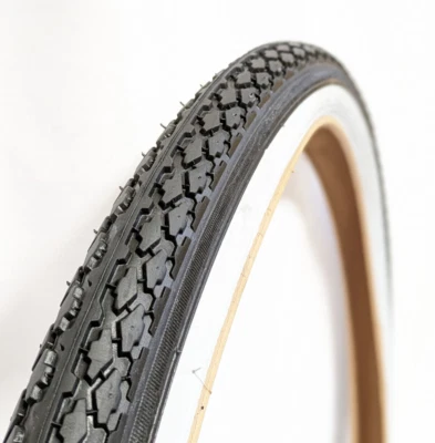 Fahrradreifen 28 x 1.75 Zoll 47-622 Schwarz Weißwand für Oldtimer,  28 Zoll - Bild 1 von 2