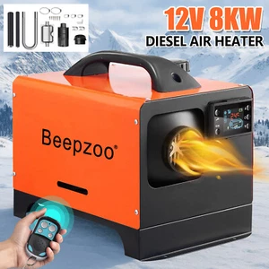 8KW Portable Diesel Air Heater 12V For Auto Thermostat Caravan Motorhome Trailer - Picture 1 of 12