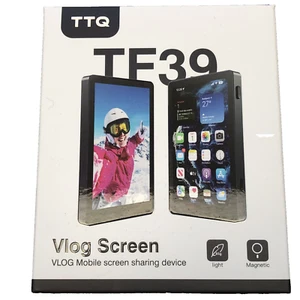 TTQ Vlog Screen Selfie Video Monitor TF39 Magnetic Remote Control USB C TikTok - Picture 1 of 11