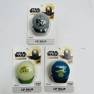 Lote de 3 bálsamos labiales Disney Star Wars 'The Mandalorian' - 0,26 oz/7,4 g nuevos - Imagen 1 de 5