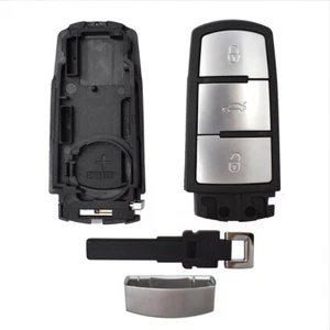 Chiave di ricambio alloggiamento accensione 3 tasti per VW Passat B6/B7 TSI TDI VARIANT CC 3C - Foto 1 di 6