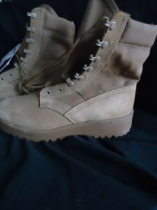 McRae US Army AR670-1 8" Combat Hot Weather Boots Coyote Brown 11 W Wide Panama