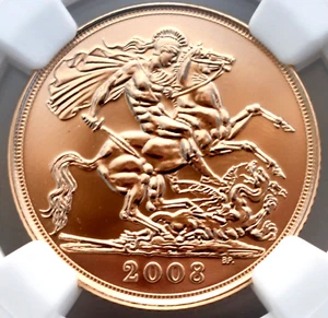 2008 Gold Sovereign NGC MS67 DPL Great Britain UK Coin - Picture 1 of 3