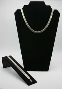 Handgefertigtes mexikanisches 925 Sterlingsilber Halskette & Armband Set Griechischer Stamm Mexiko - Bild 1 von 8