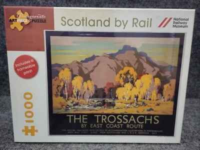 1000 Piece Puzzle National Railway Museum Scotland by Rail THE TROSSACHS - Image 1 of 4