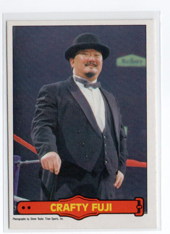 CRAFTY MR FUJI 31# WWF PRO WRESTLING 1985 O-PEE-CHEE TITAN OPC - Image 1 of 1