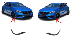 PARA MB A W176 AMG A45 13- NUEVO JUEGO DE PARES DE ALERONES DE PARACHOQUES DELANTERO NEGRO ALETA LATERAL - Imagen 1 de 8