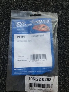 Front Rear Brake Pad Wear Sensor Single 95mm Long Indicator - Pagid WS 0428 A - Picture 1 of 2